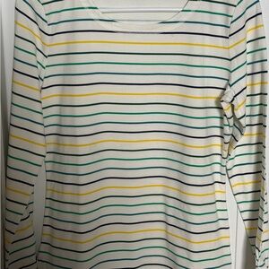 Talbots Women’s long sleeve T, striped, size small, beautiful fit.  New.